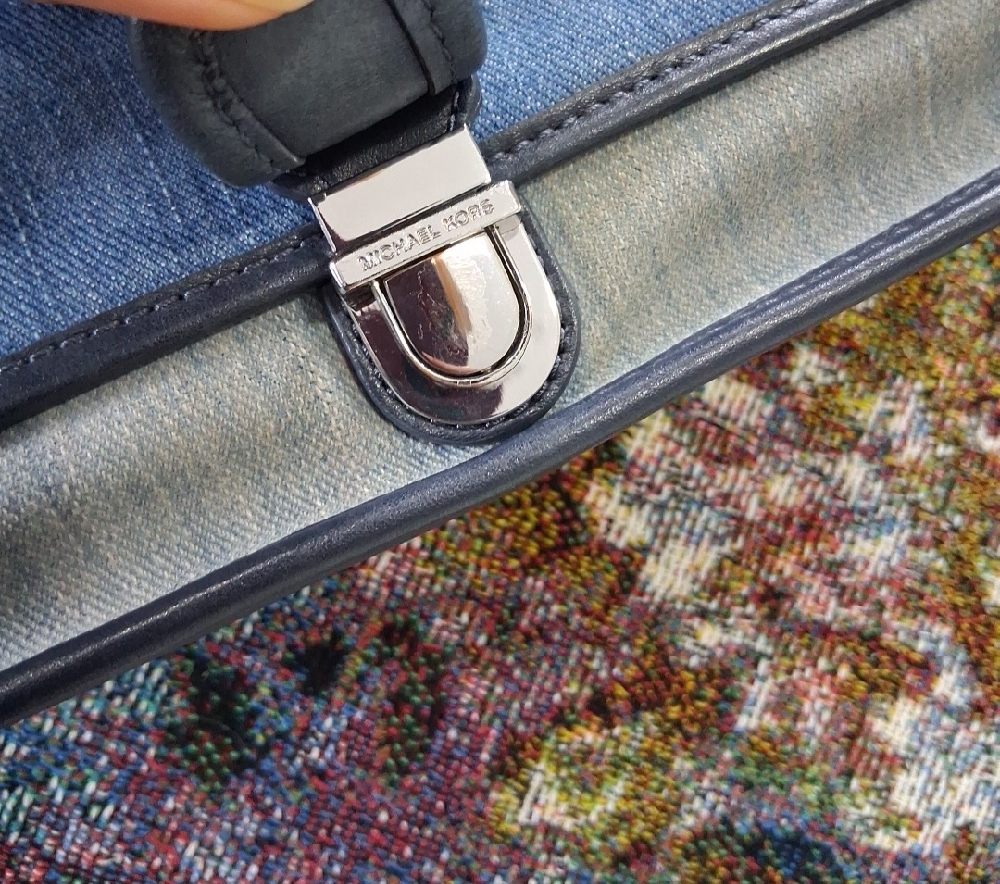 MICHAEL Michael Kors Blue Denim Shoulder Bag - Picture 6 of 17